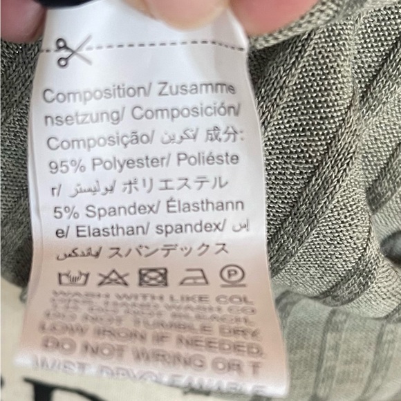 SHEIN Curve- Comfort and Style in One!  Olive Green Ribbed Dress, loungewear! - Picture 9 of 11